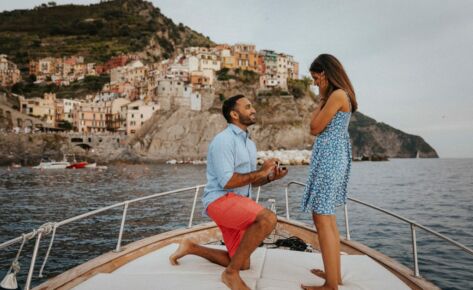 Marriage Proposal on Boat