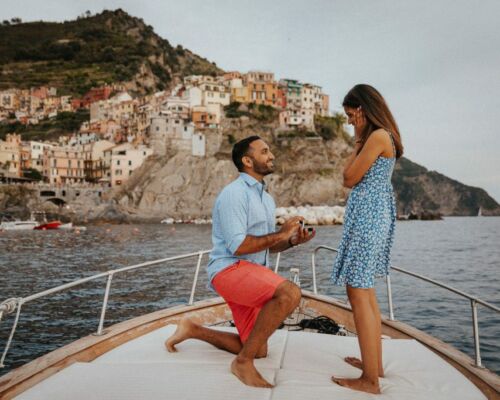 Marriage Proposal on Boat